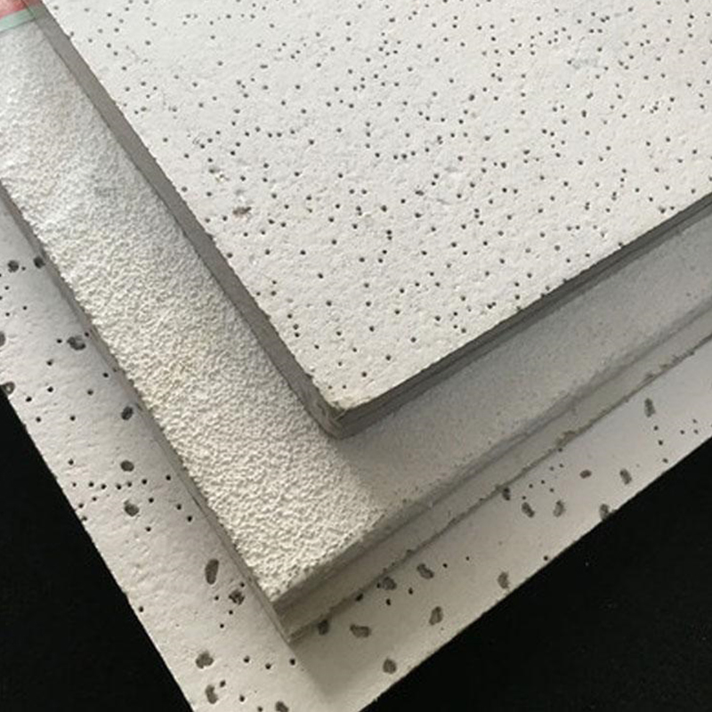 High Temperature & Sand Resistant Fireproof Acoustic Engineering Board Mineral Fiber Ceiling Tile