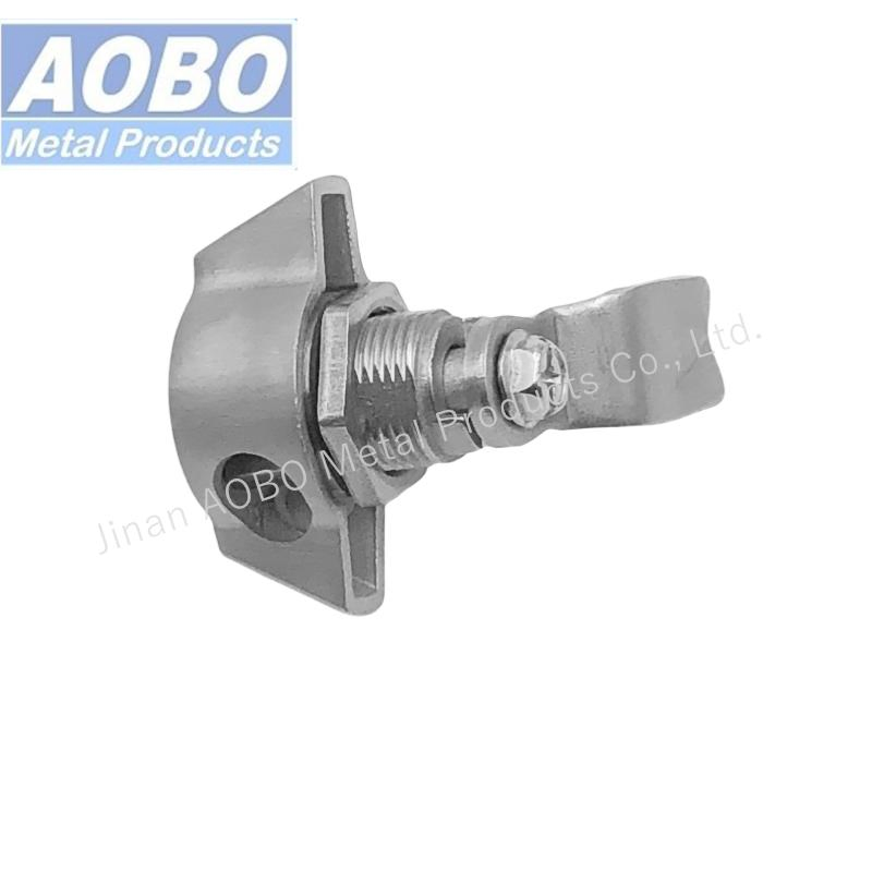 Heavy Duty Precision Cast Industrial Cabinet Quarter Turn for Padlock Stainless Steel Padlockable Wing Knob Cam Lock Latch
