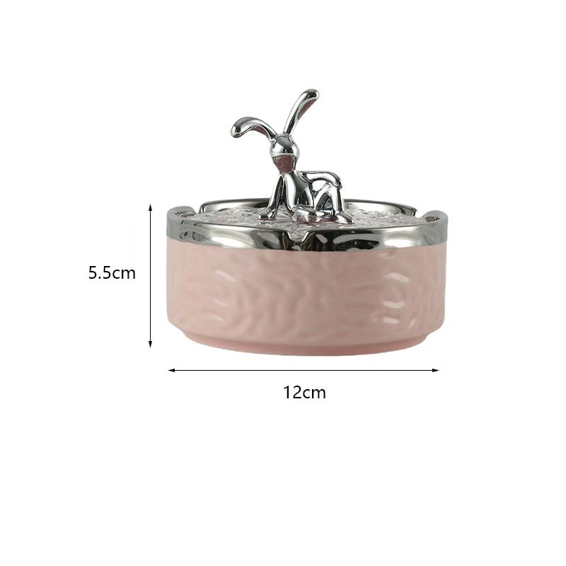 5.5cm*12cm DAB Tool Personalized Gray with Lid Anti-Flying Ashtray Creative Ashtray Home Use Smoking Accessories
