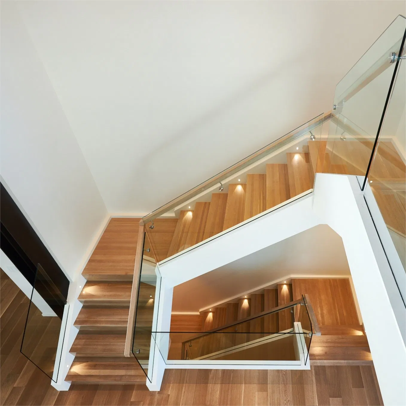 Easy Assembled High Quality Modern Outdoor Balcony Mezzanine Glass Railing