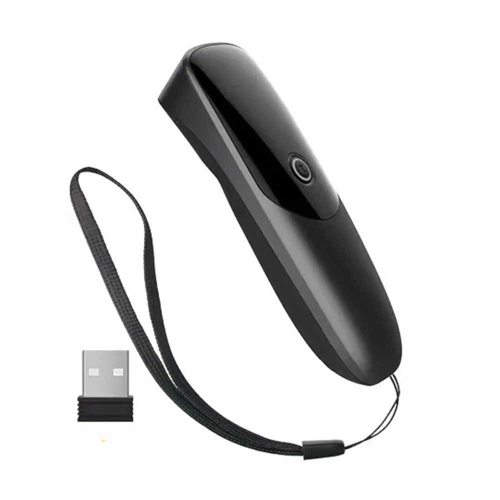 Mini Barcode Scanner 2.4G Wireless Bluetooth Barcode Reader Supports Mobile Phone /PC Screen Code Scanning
