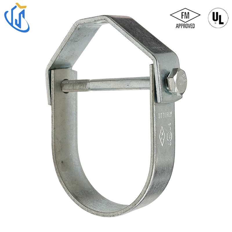FM UL Seismic Bracing Suspension Clevis Horseshoe Shape Pipe Clamp Hanger
