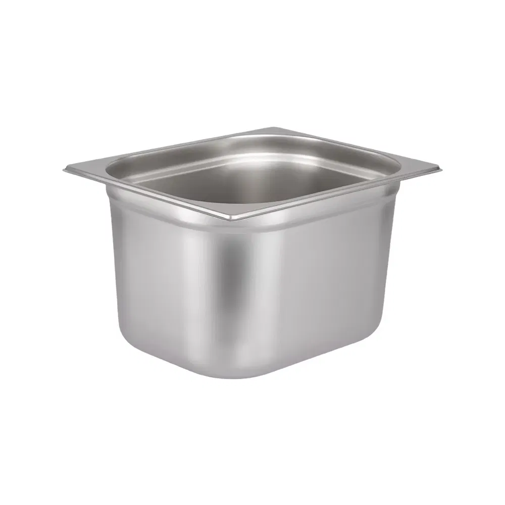 EU Standard Rectangle 1/2 Gastronorm Pan Stainless Steel Food Container for Hotel Restaurant Kitchen