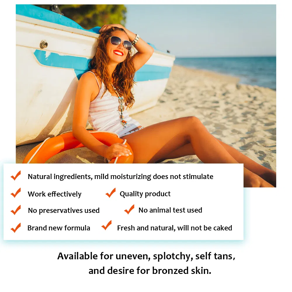 Private Label Tanning Cream Lotion for Sun Bed Face Body Sun Tanning Accelerator Cream