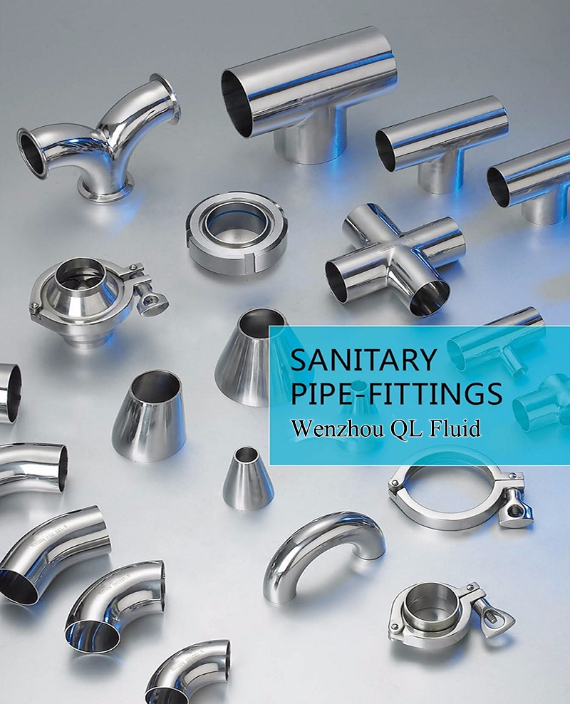 Sanitary Stainless Steel Polished Weld Clamped Female Male I-Line True Laterals Y Tee