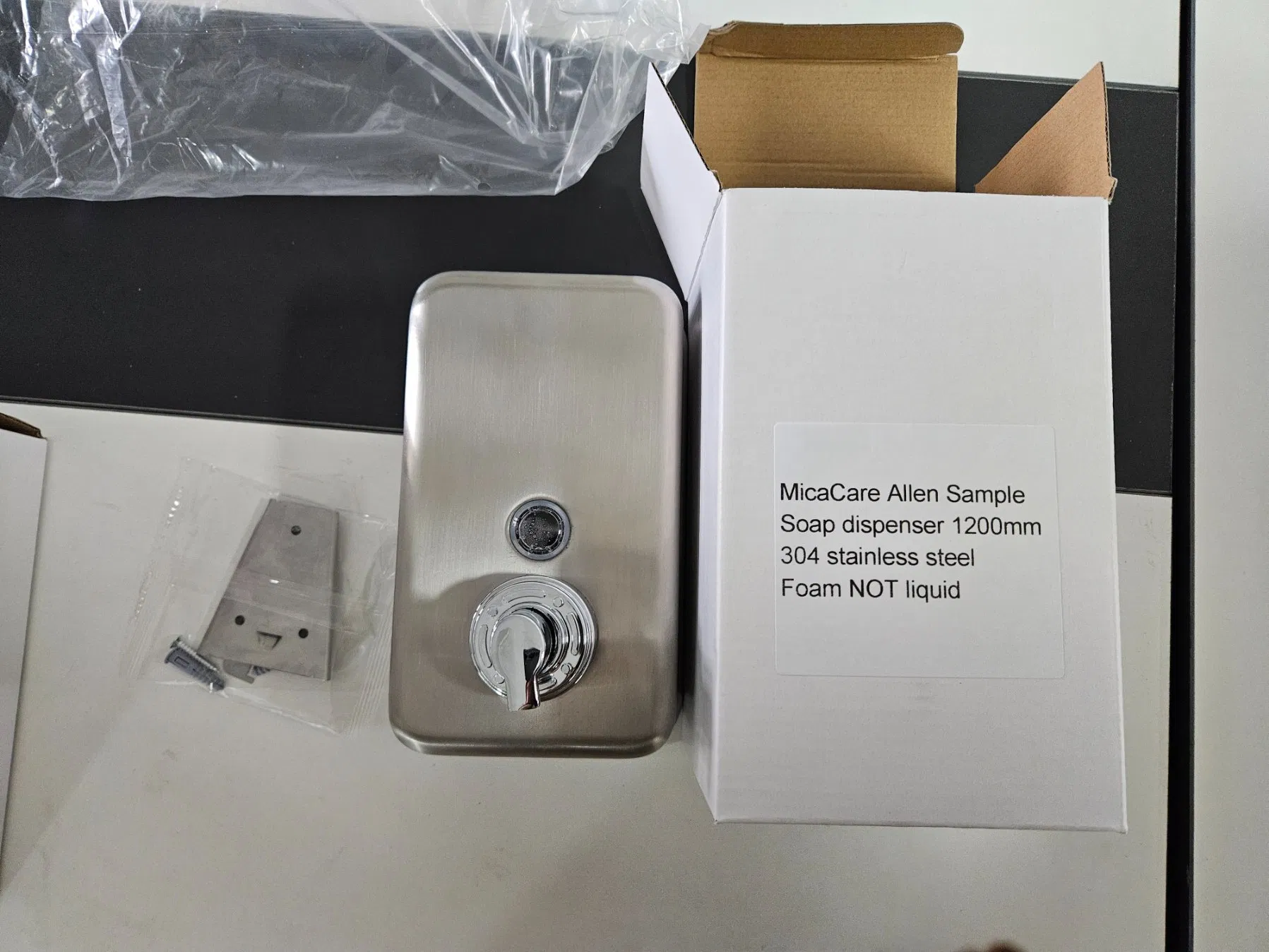 Bathroom Liquid Stainless Steel Soap Dispener for Public Use