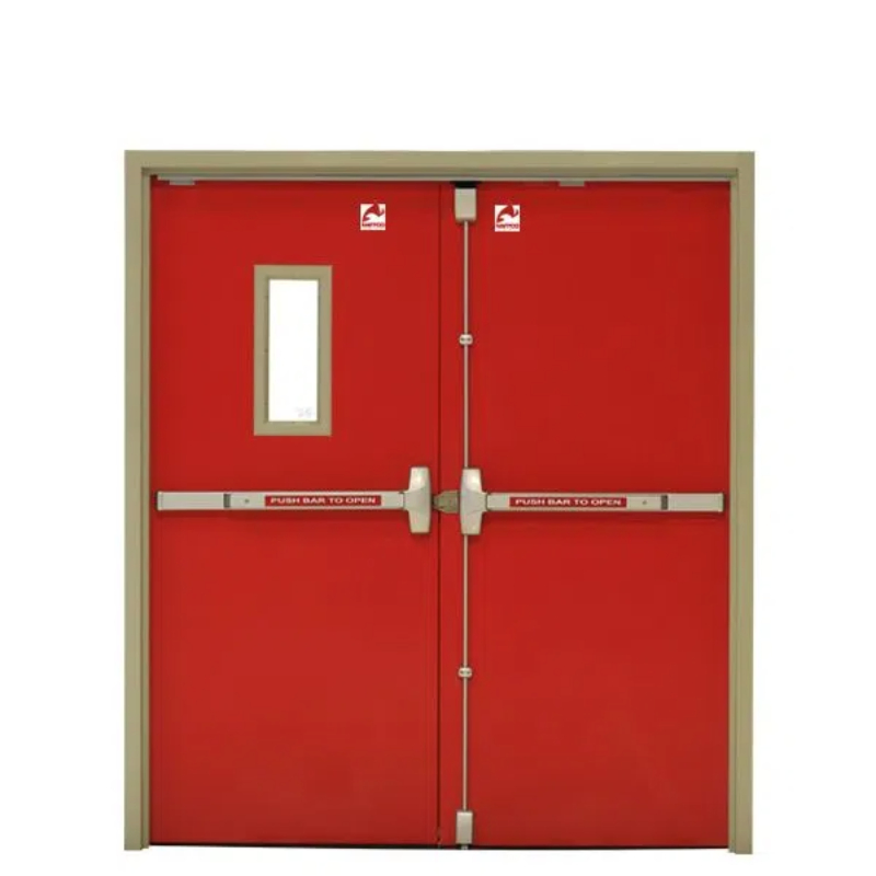 UL Listed Panic Exit Device Fireproof Double Open Metal Fire Door