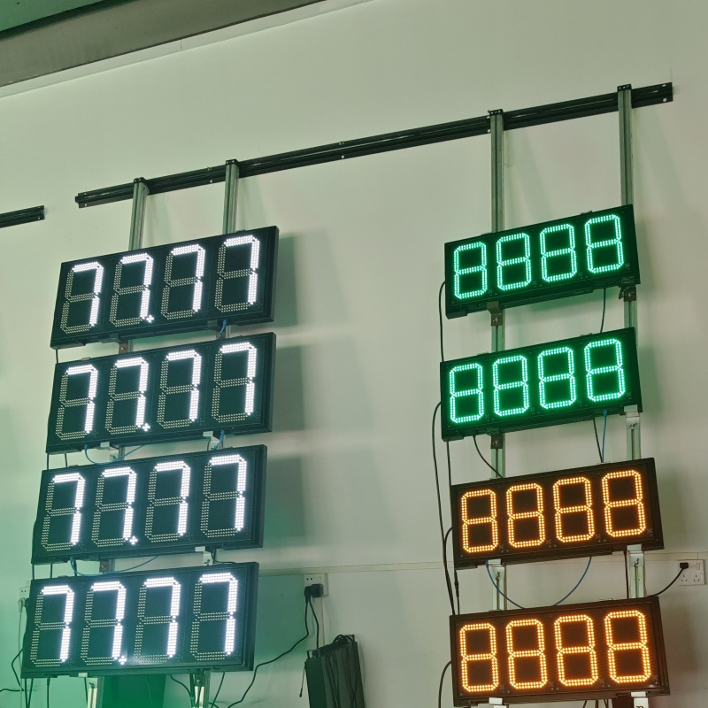 8888 LED Gas Board Gas Station Signs LED 7 Segment LED Board Gas Price Display Gas Signboard