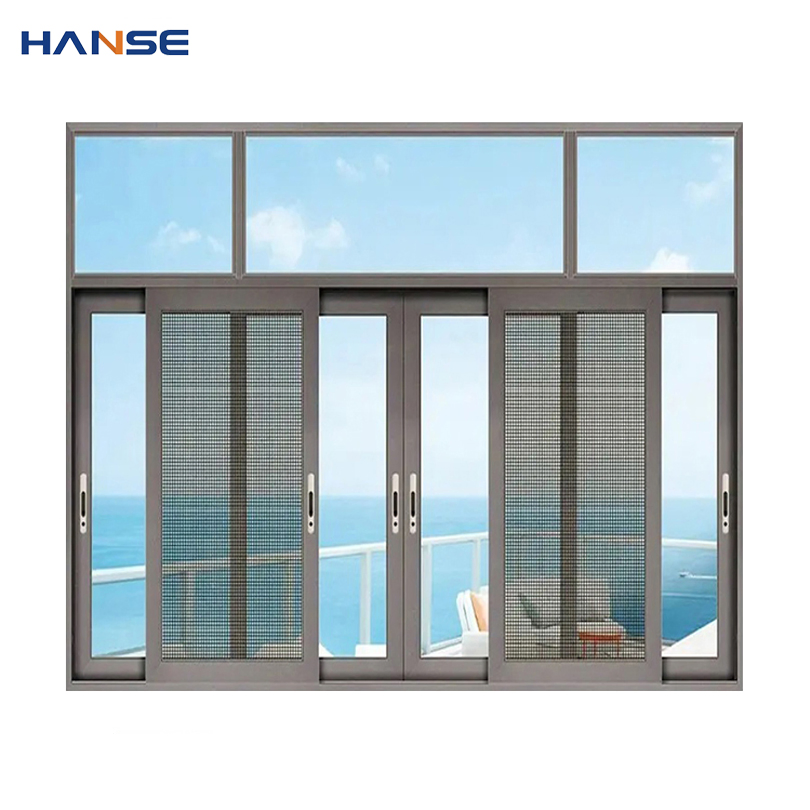Latest Design Sound and Waterproof Glass Windows Home Aluminum Sliding Window with Mosquito Net