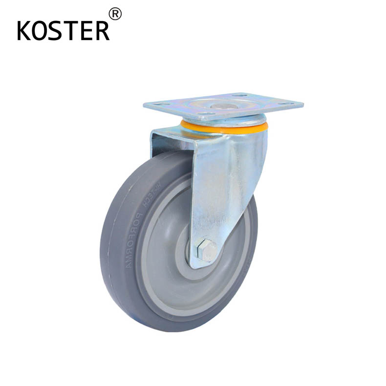 100kg Industry Trolley TPR Polyurethane Plastic Castor Wheel