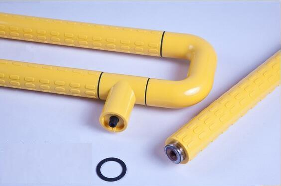 Поручень для унитаза огнеупорный, желтый/белый