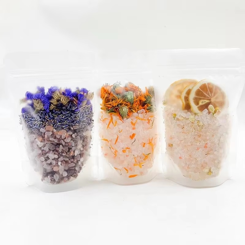 OEM Rose Lavender Fruity Himalayan Organic Salt Best Skin Care Cleaning Products SPA Bath Salt Water Bath