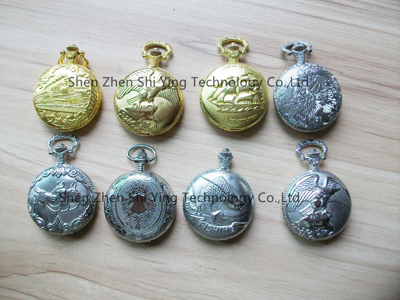 Custom Vintage Antique Quartz Gift Pocket Watch with Truck