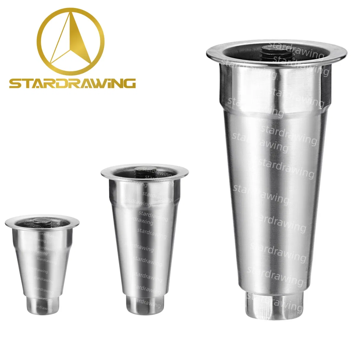 Stardrawing 4/5/6inch Stainless Leveling Foot Table Adjustable Legs