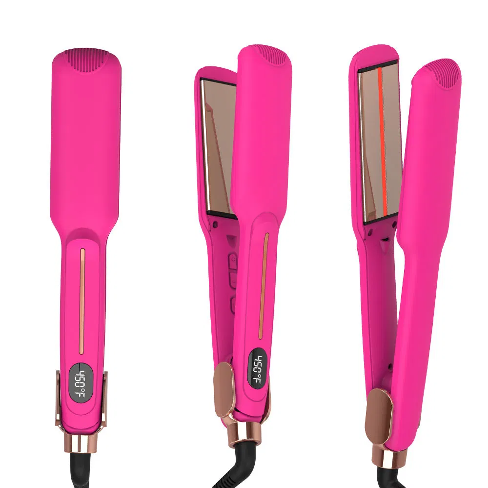 Titanium Infrared Mch Hair Irons Plancha De Cabello Diana Wide Plate Flat Iron Professional Wholesale Portable Hair Straightener