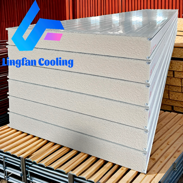 Decorative PU Roof Sandwich Panel House Prefabricated Aluminum Cold Room Rock Wool Sandwich Panel