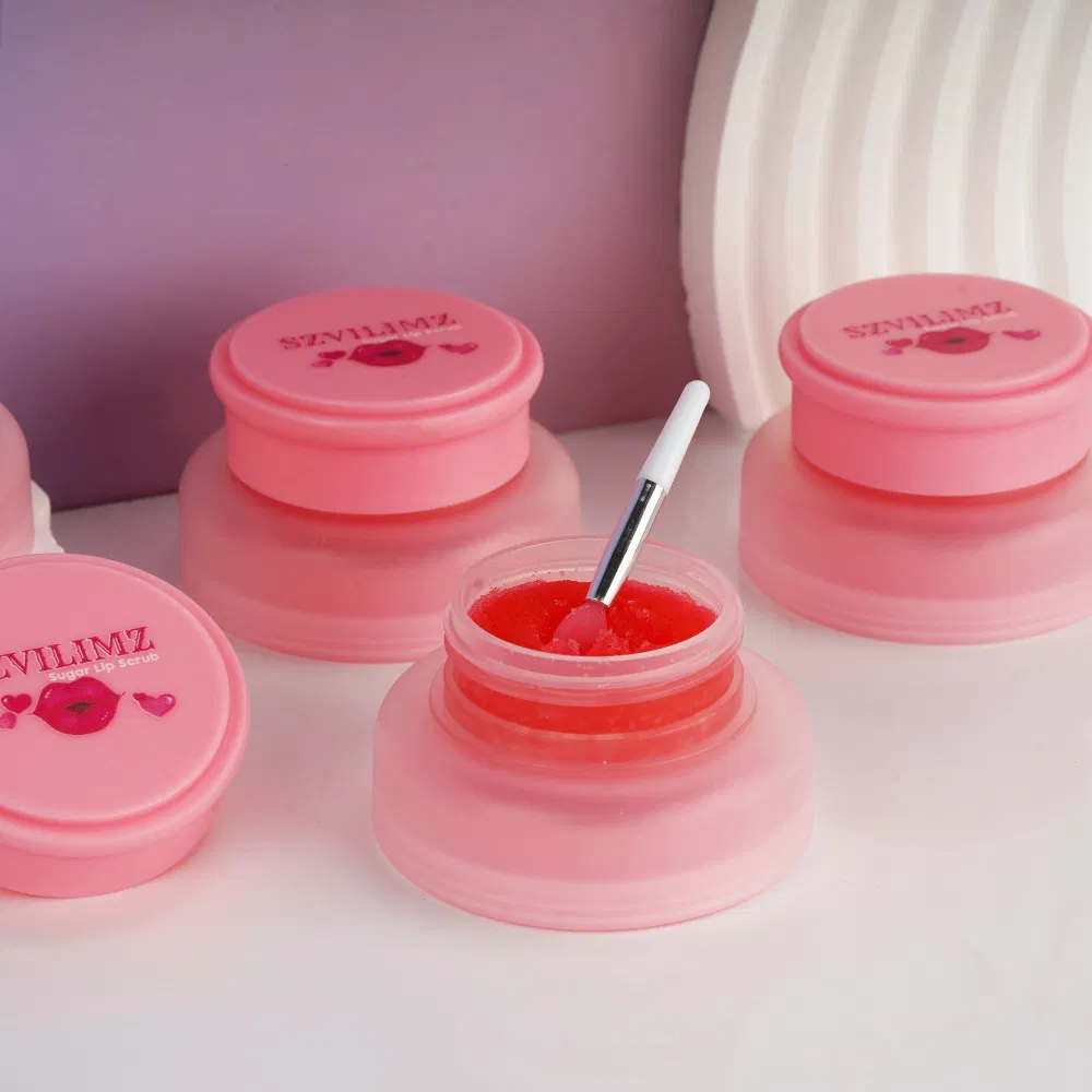 Luxurious Strawberry Bliss Vegan Lip Scrub and Moisturizer