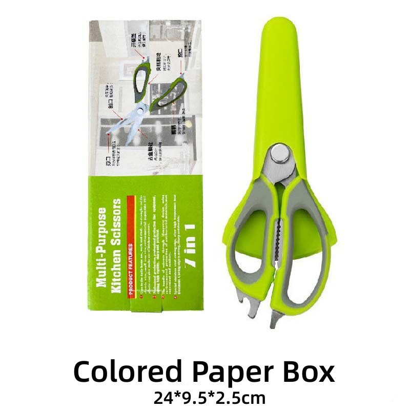 Kitchen Scissors with Magnetic Holder Heavy Duty Kitchen Shears Meat Scissors Multifunctional Stainless Steel Cooking Poultry Scissors for Household-3.0mmgre-Hz