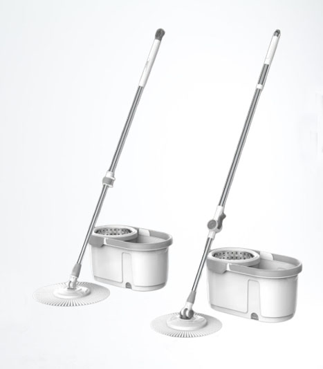 High Quality Microfiber Mop with 360 Rotating Spinning Durable Steel Pole Clean Floor Spin Magic Mop with Plastic Bucket