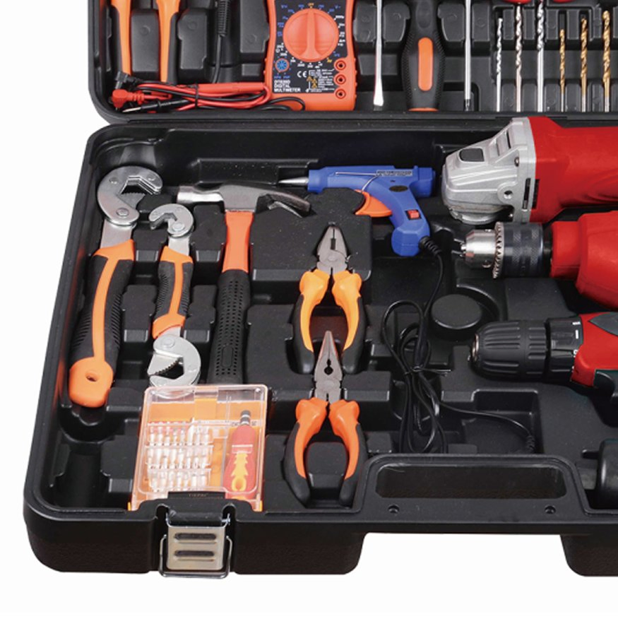 550W Impact Drill Angle Grinder Drill Set Box Tool Hand Drilling Machine Power Tools Electric Power Tool Krain Impact Drill