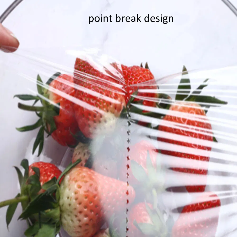 Food Grade Cling Wrap Film High Stretch Transparent Clear Waterproof Packing Material Food Wrapping Film