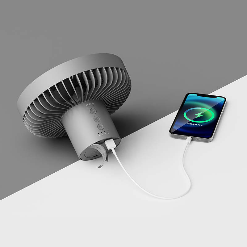 New Arrivals Desktop Fan Portable Rechargeable USB Tripod Fan Powerful Air Cooler Stand Ceiling Camping Fan