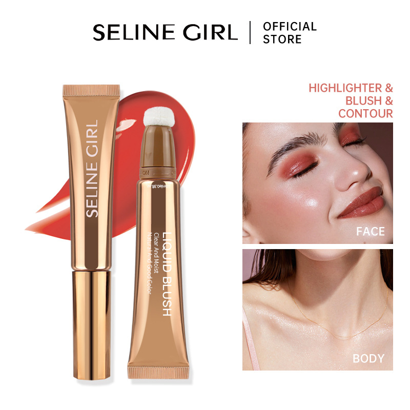 Seline Girl Beauty Face Makeup Liquid Blusher Highlighter Contour Blush