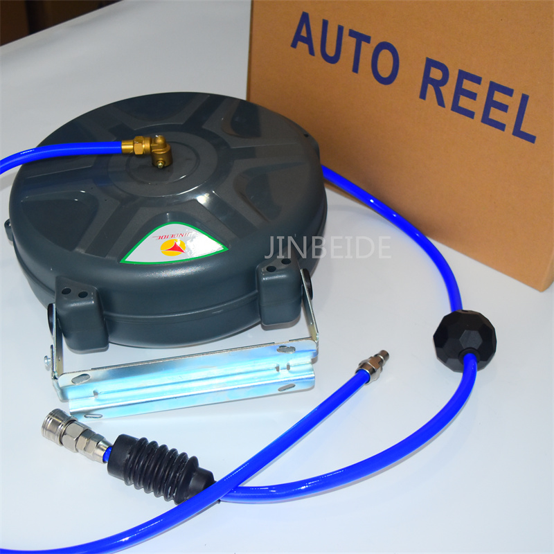 Factory 12 Meters Garden Hose Reel Retractable Auto Water Air Hose Reel Wall Mounted Portable Self Service Car Wash Equipment