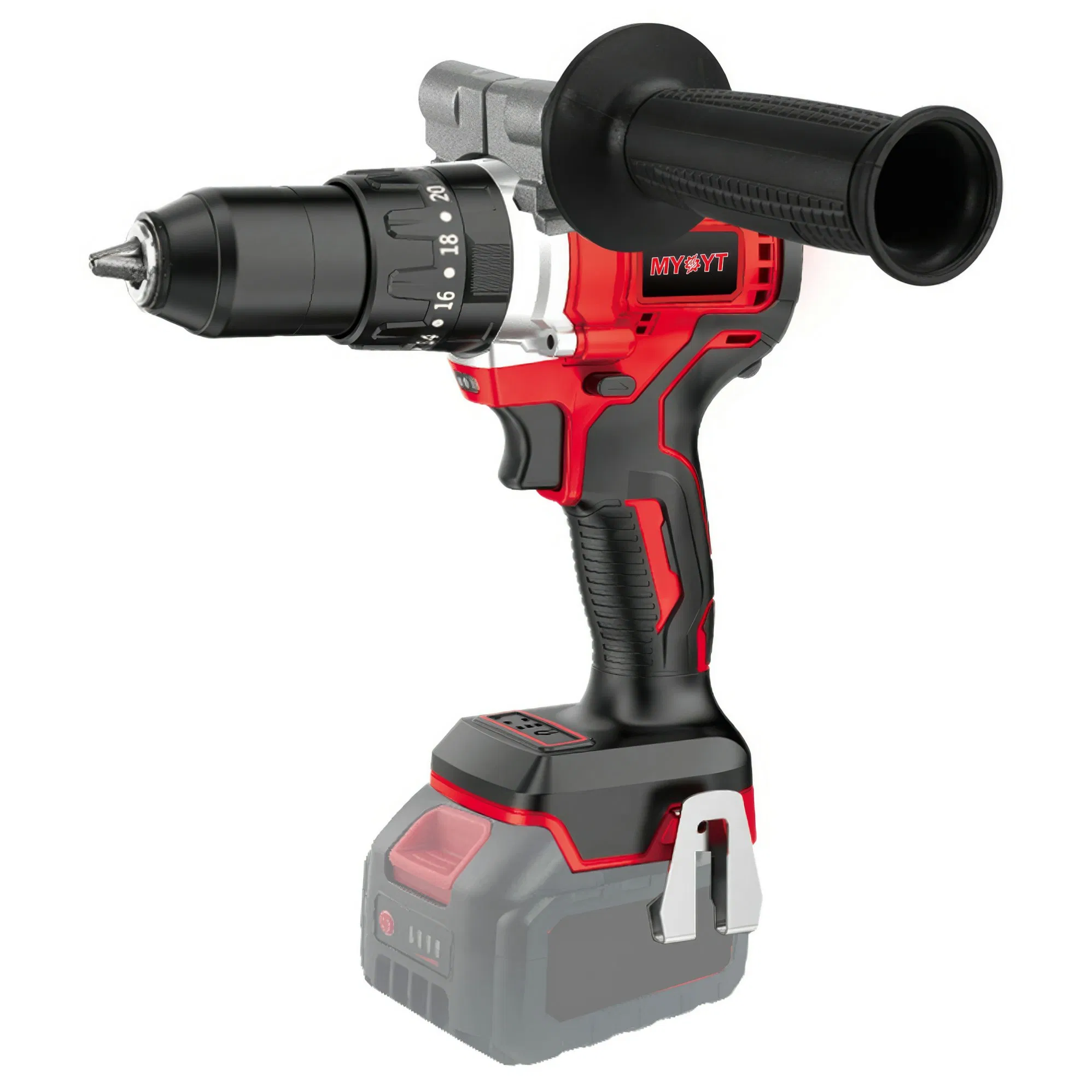 Аккумуляторная дрель-шуруповерт 20В, 80 Н·м, 25 режимов