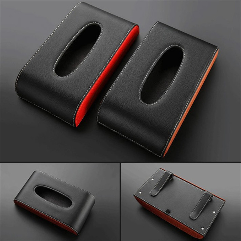 Car Tissue Box Cover Decorative Napkin Facial Tissues Holder Dispenser