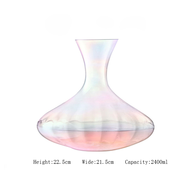 Euorpean Style Pearlescent Mabei Pearl Crystal Glass Goblet Decanter