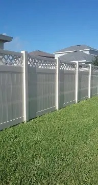 Customized High Strength Natural 6FT Outdoor Garden Privacy PVC Fence Panel with Gate Fence Post