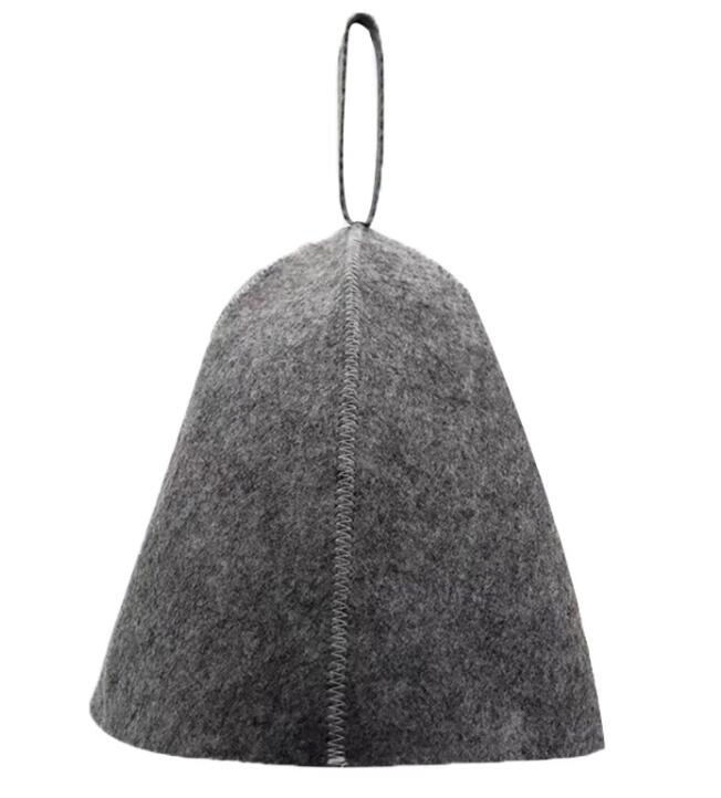 Sauna Hat with Embroidery Customer Logo Felt Sauna Hat Wool Banya Hat