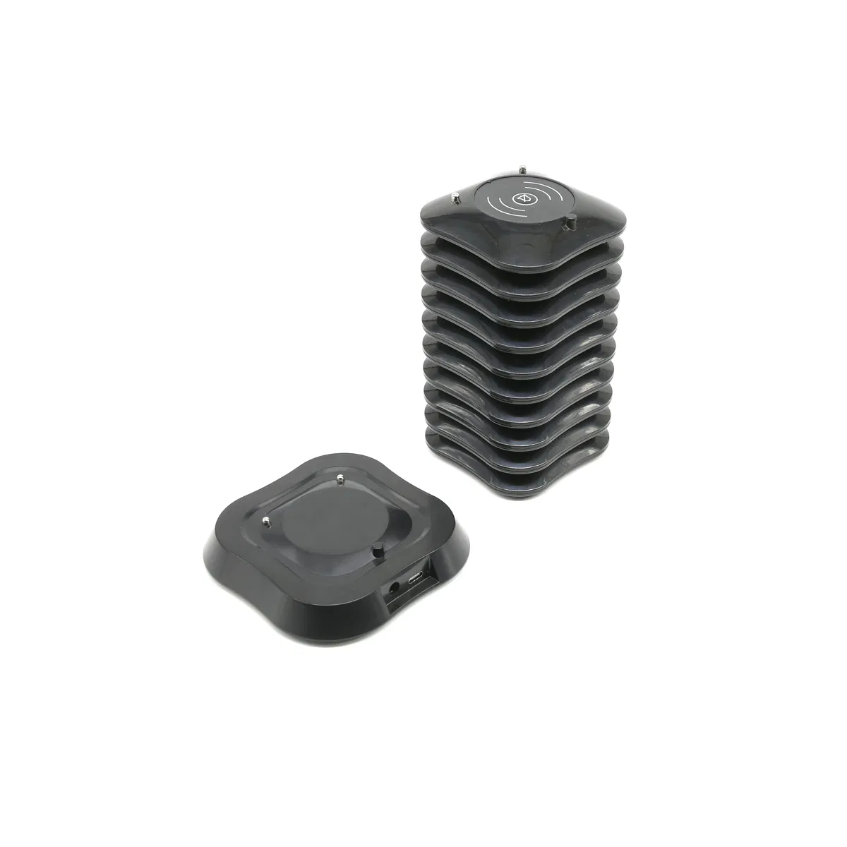 Round Buzzer Queue Wireless Restaurant Table Coaster Pager System Kl-QC08
