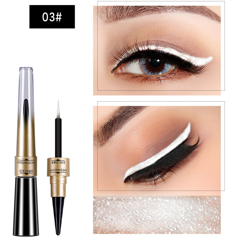 Hot Selling OEM/Oed Private Label Logo Dual-Use Eye Shadow Pen Quick-Drying Liquid Eyeliner Pen