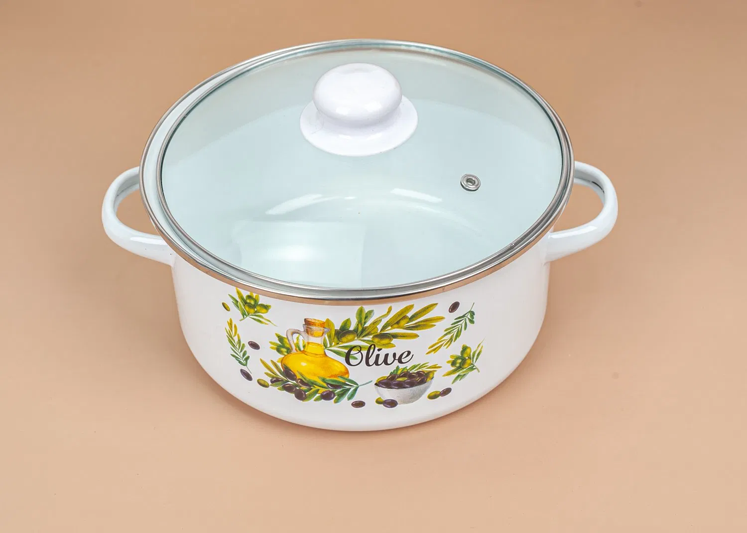 Straight Form Cooking Pot/Soup Pot/Enamel Casserole