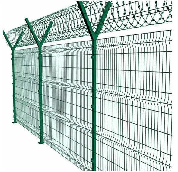 3 D Curvy Galvanized Welded Wire Mesh Fence Triangle Mesh Fence