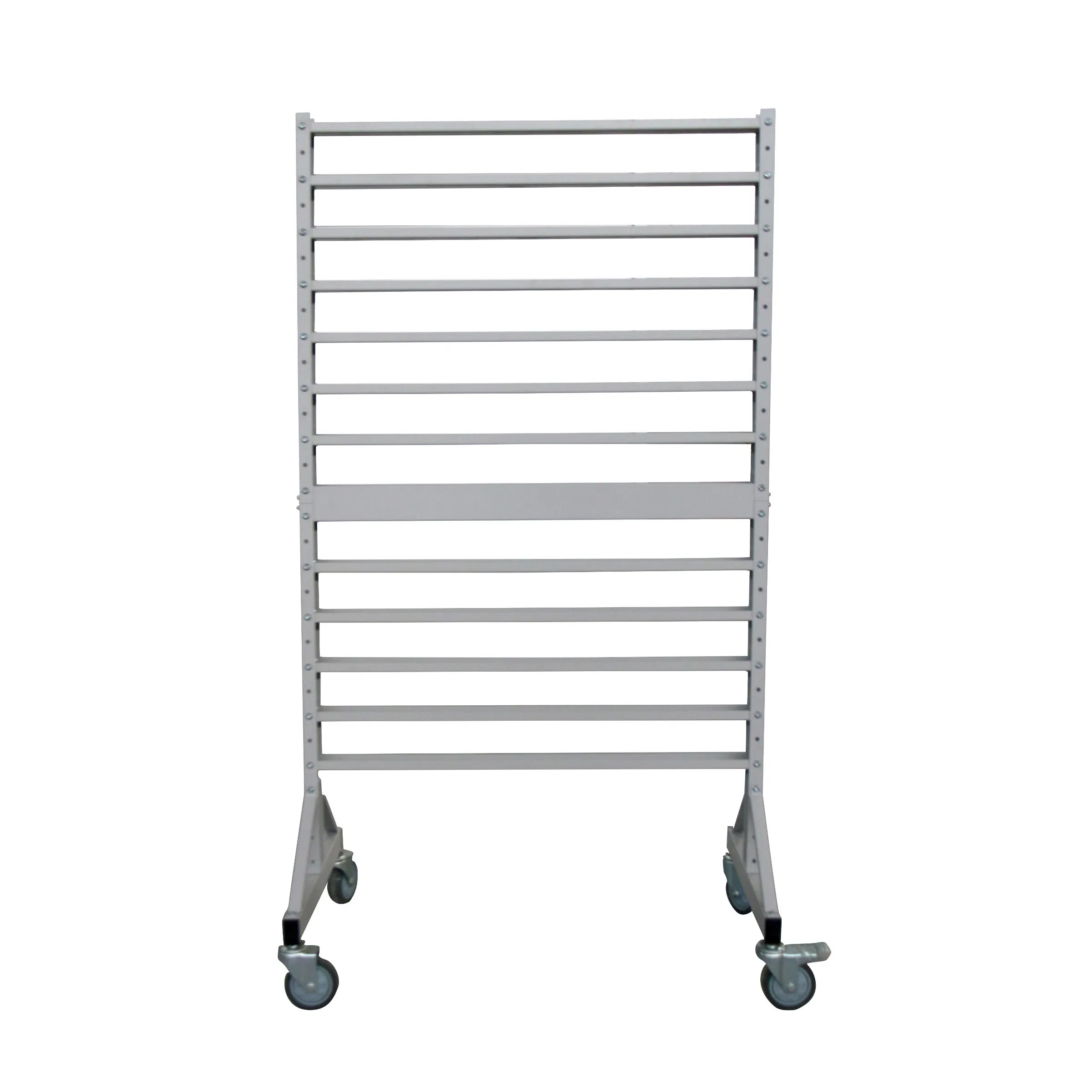 EU Standard Angle Steel Metal Warehouse Rack with Rails