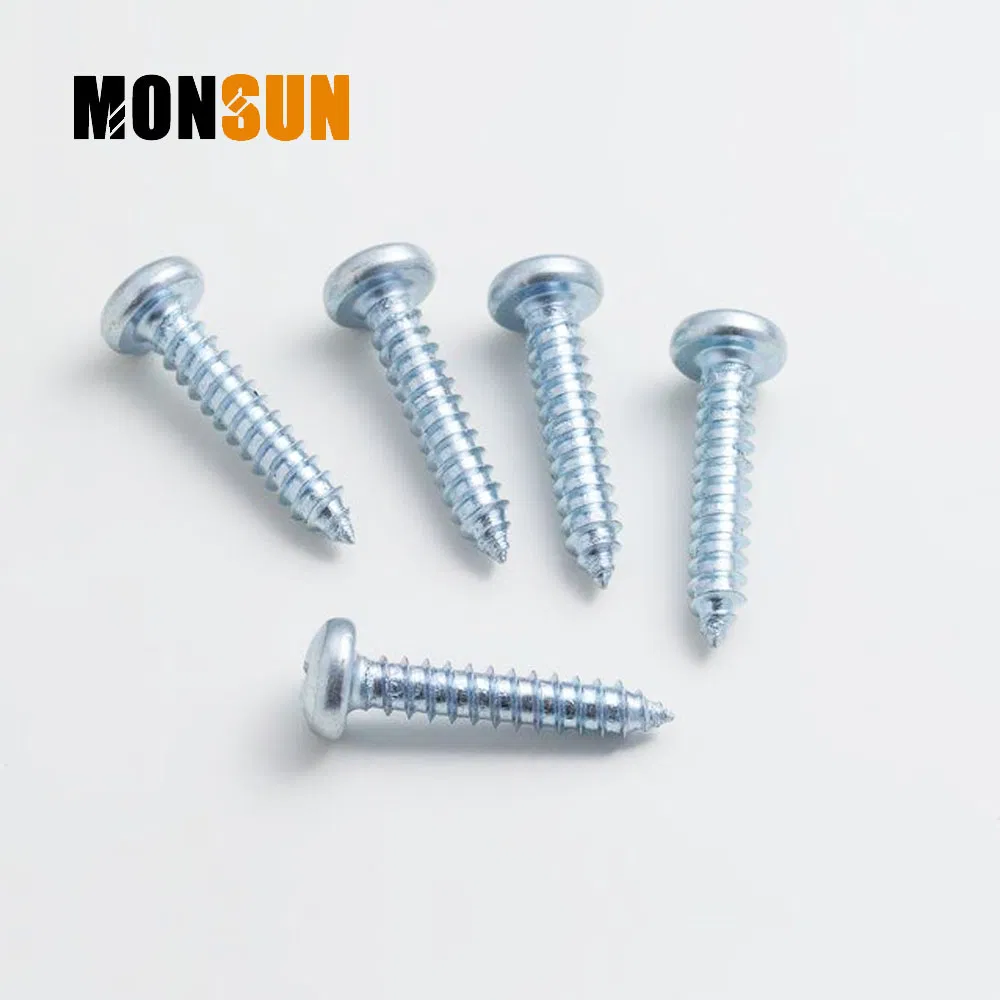 pH2 Pan Head Zinc Self-Tapping Screws