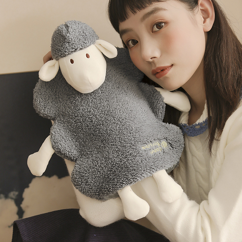 Rechargeable Plush Cute Girl's Explosion-Proof Warm Feet Hot Water Bag in Winter