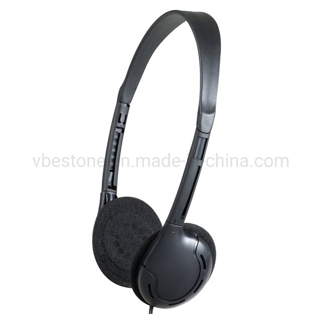 Headband Airline Headphone Disposable Airplane Headset for Business Class Disposable Cheap Headset