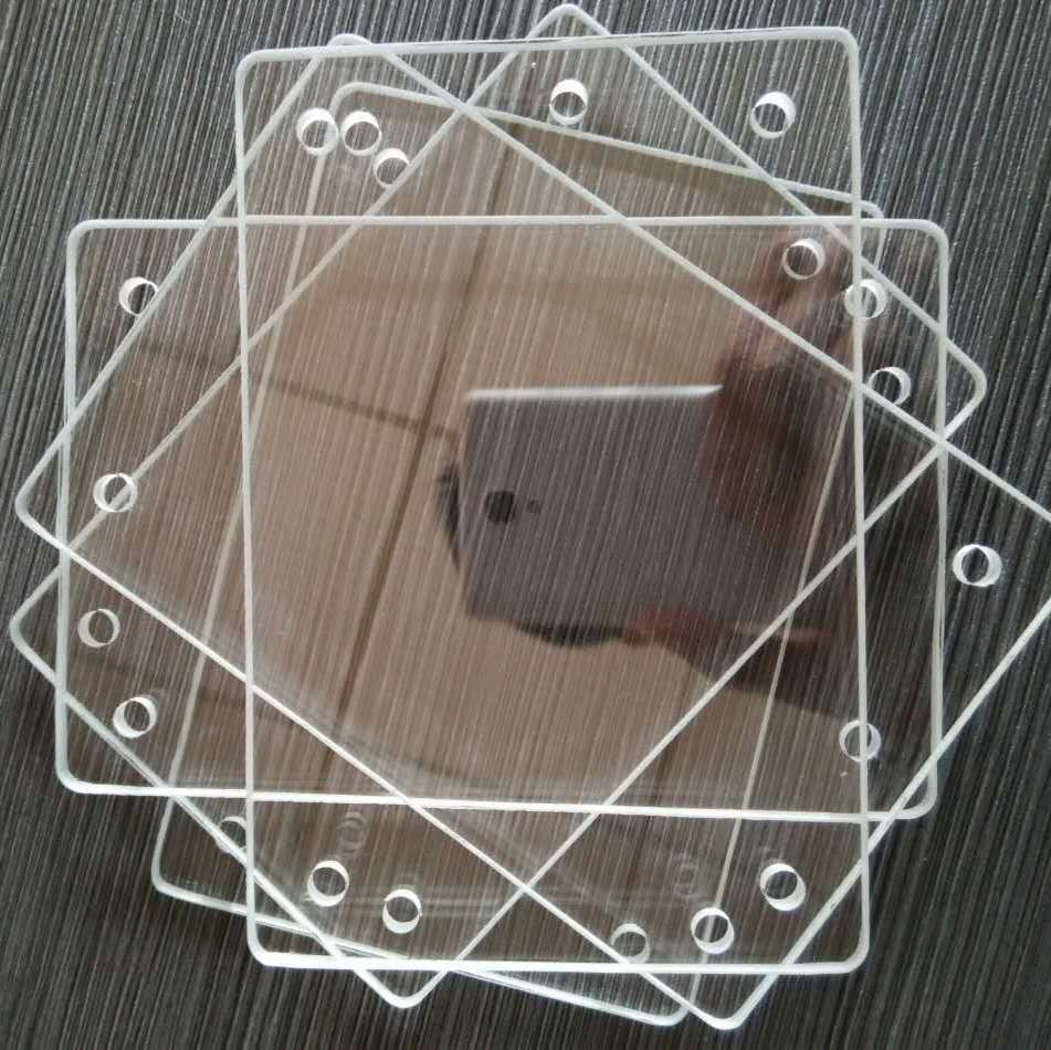 Factory Custom Borosilicate Tempered Glass Square Design with High Temperature Resistance