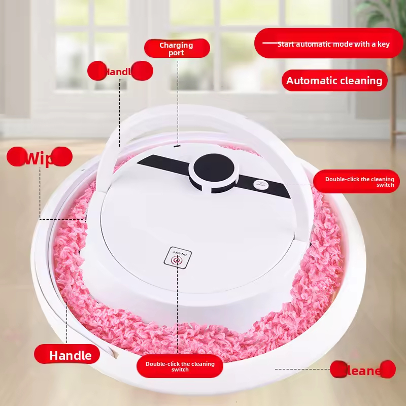 Hands-Free Robotic Vacuum Cleaner Rechargeable Fully Automatic Home Appliance