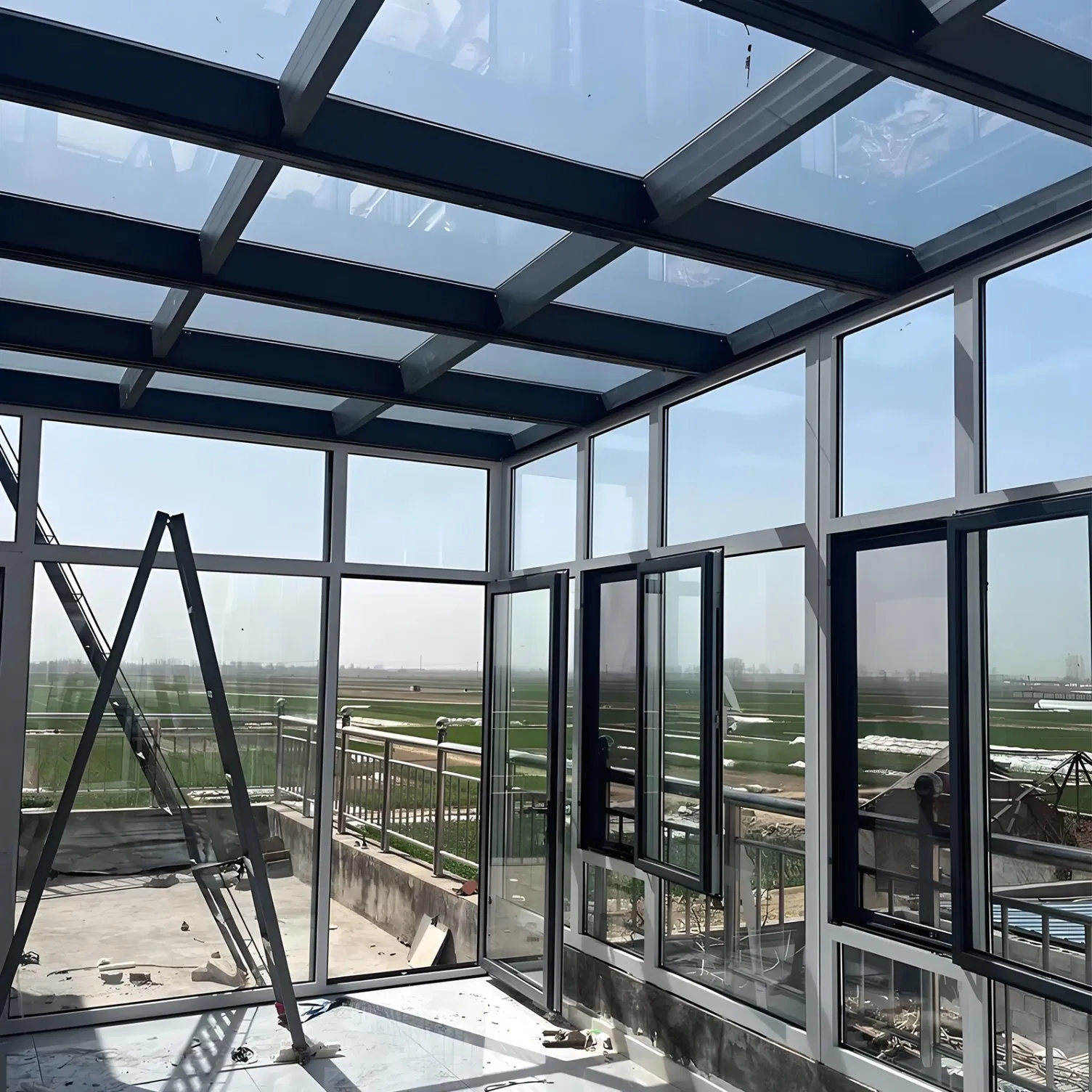 Waterproof Wind Resistance Prefabricated Aluminum Solarium Sunroom Glass House