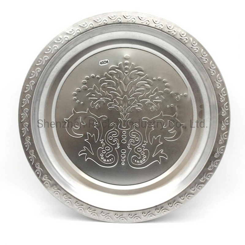 Made in China Cheap Stainless Steel Home Use Round Tray