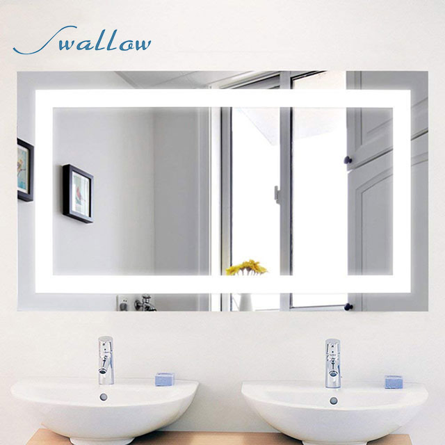 Premier LED Mirrors Rectangle Mirror with Light for Sale, Hotel Bathroom Mirror Supplier