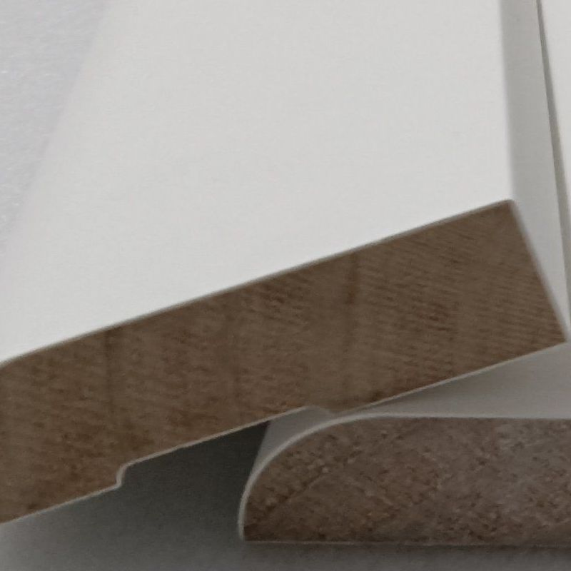 White Gesso Prime Finger Joint Casing Wood Moulding