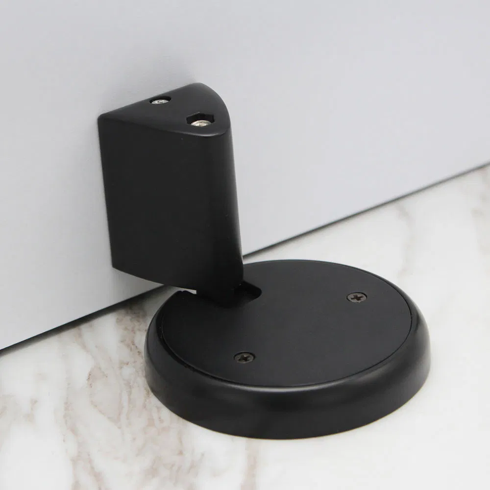 Hidden Matt Black Decorative Mechanical Non-Magnetic Push Type Door Suction Door Stopper