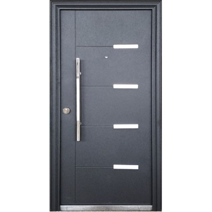 Qualified Wholesale Exterior New Security Single Main Gate Entrance Metal Steel Door
