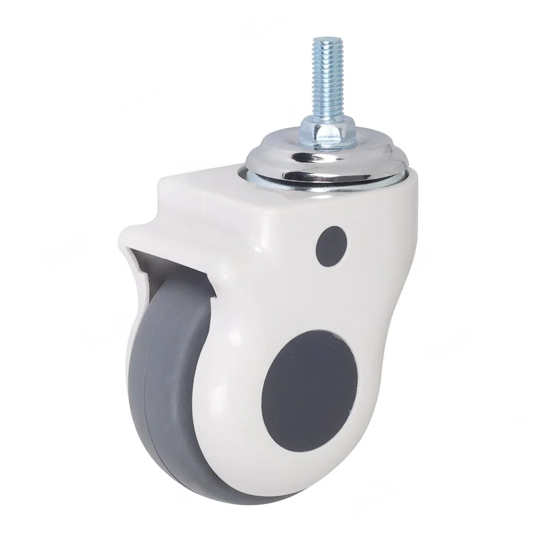 Zinc/Chrome 100mm/125mm Environmentally Friendly Wheels ABS Cover Hospital Bed Caster